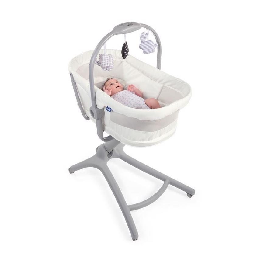 Chicco - Baby wieg 4in1 BABY HUG grijs/wit