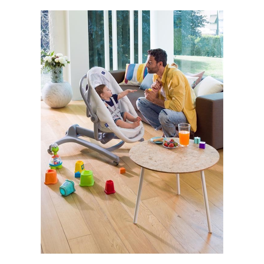 Chicco - Baby wieg 4in1 BABY HUG grijs/wit
