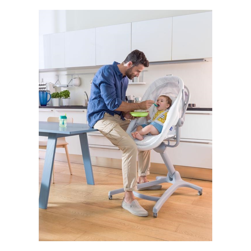 Chicco - Baby wieg 4in1 BABY HUG grijs/wit