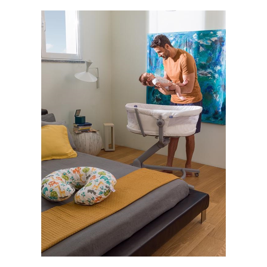 Chicco - Baby wieg 4in1 BABY HUG grijs/wit