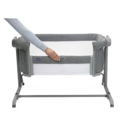 Chicco - Babybed 2-in-1 NEXT2ME MAGIC EVO donkergrijs