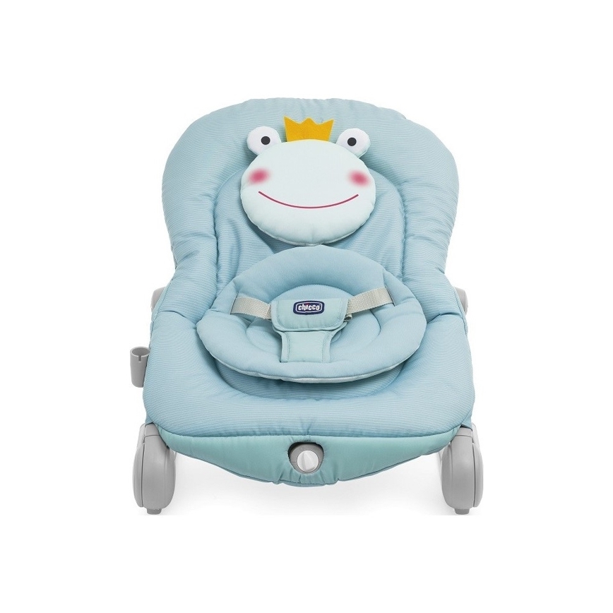 Chicco - Baby schommelstoel met vibratie en melodie BALLOON Froggy blauw