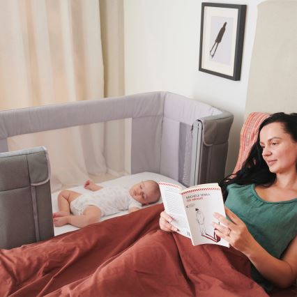 Chicco - Berceau pour bébé 3en1 3v1 NEXT2ME FOREVER gris foncé