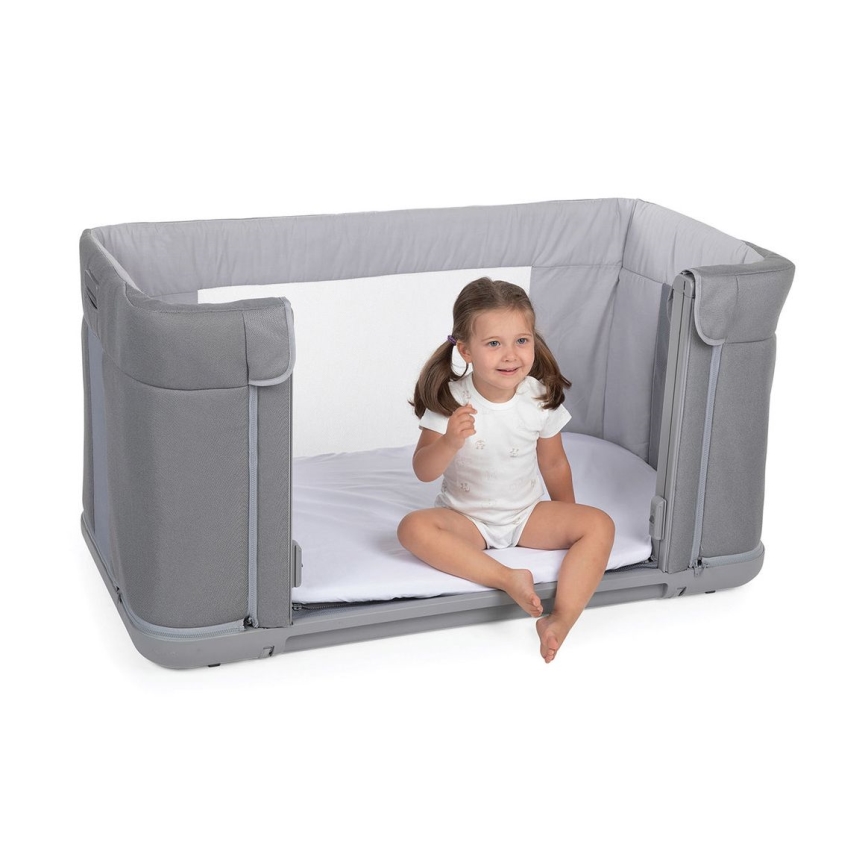 Chicco - Berceau pour bébé 3en1 3v1 NEXT2ME FOREVER gris foncé