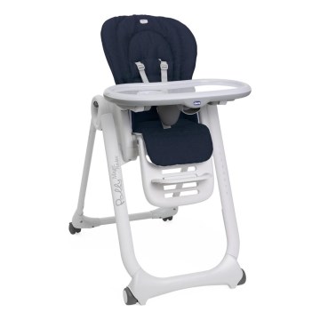 Chicco - Chaise haute enfant Polly Magic Relax bleu foncé