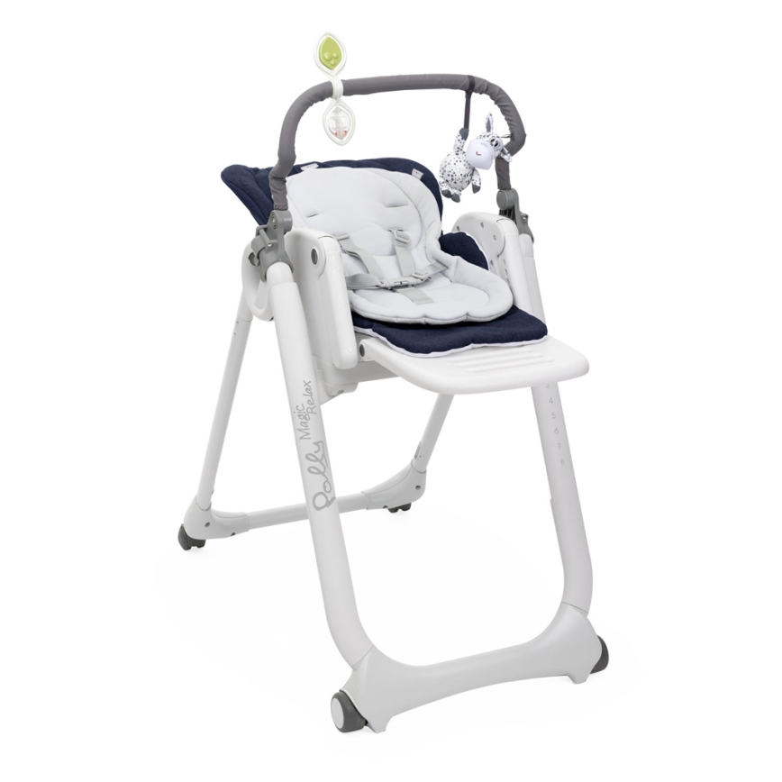 Chicco - Chaise haute enfant Polly Magic Relax bleu foncé