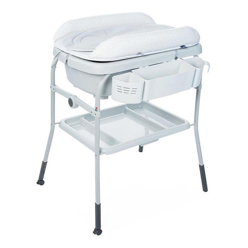 Chicco - Commode met bad CUDDLE&BUBBLE grijs