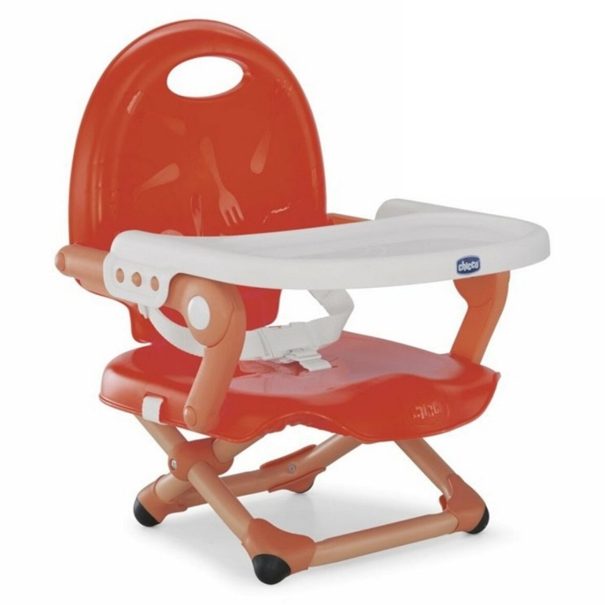 Chicco - Draagbare stoelverhoger voor kinderen POCKET SNACK rood