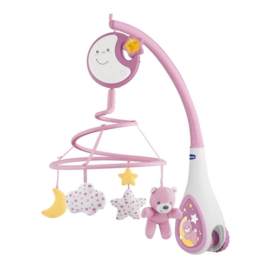 Chicco - Kinderbedje Hanger met Geluid 3in1 NEXT2DREAMS 3xAA roze