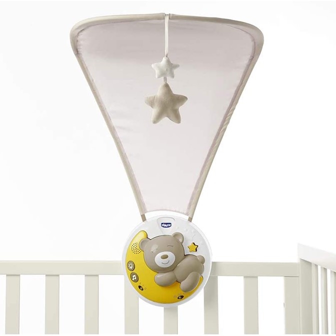 Chicco - Kinderbedprojector met melodie 3in1 NEXT2MOON 3xAA grijs