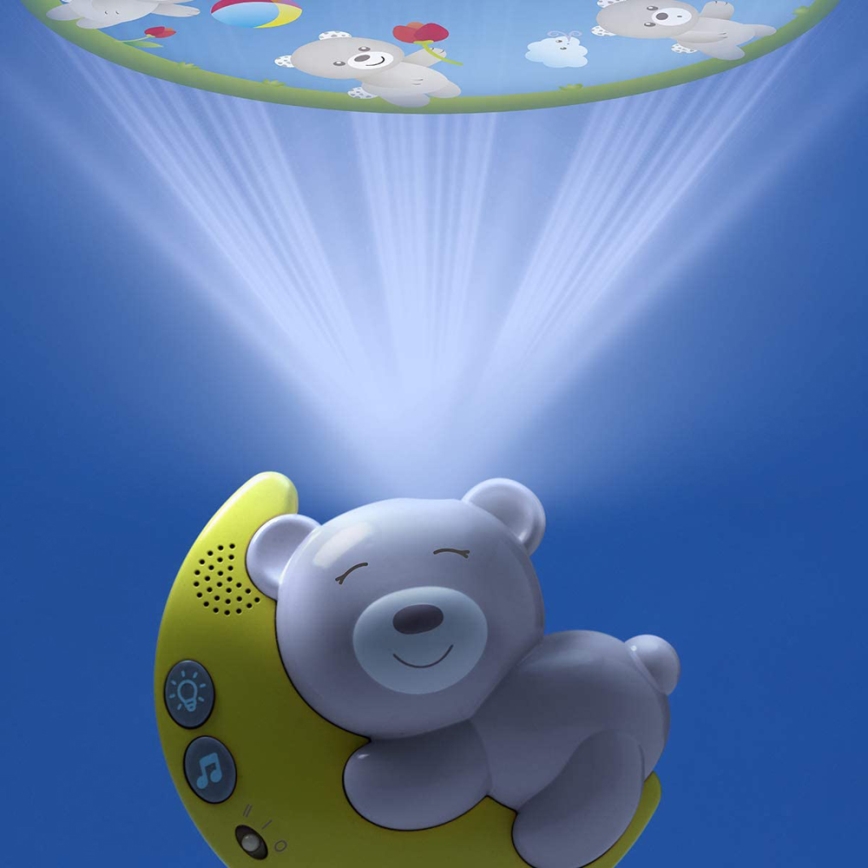 Chicco - Kinderbedprojector met melodie 3in1 NEXT2MOON 3xAA grijs