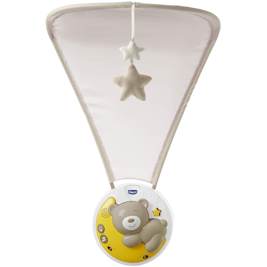 Chicco - Kinderbedprojector met melodie 3in1 NEXT2MOON 3xAA grijs
