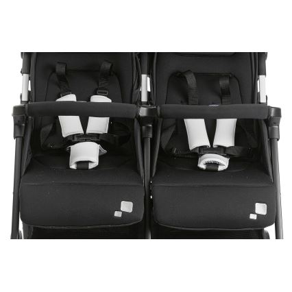 Chicco - Kinderwagen voor tweelingen OHLALA TWIN Black Nacht zwart