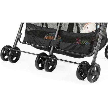 Chicco - Kinderwagen voor tweelingen OHLALA TWIN Black Nacht zwart