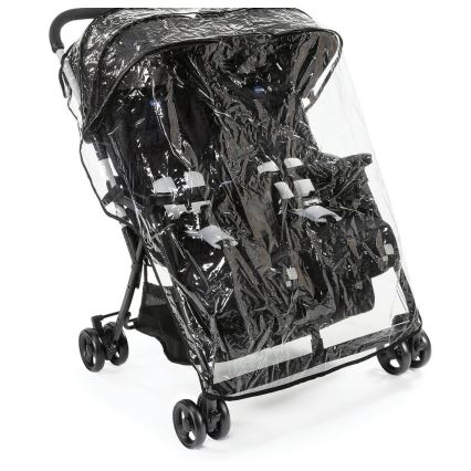 Chicco - Kinderwagen voor tweelingen OHLALA TWIN Black Nacht zwart