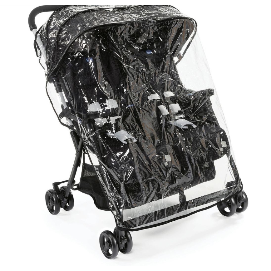 Chicco - Kinderwagen voor tweelingen OHLALA TWIN Black Nacht zwart