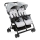 Chicco - Kinderwagen voor tweelingen OHLALA TWIN Silver Kat zilver