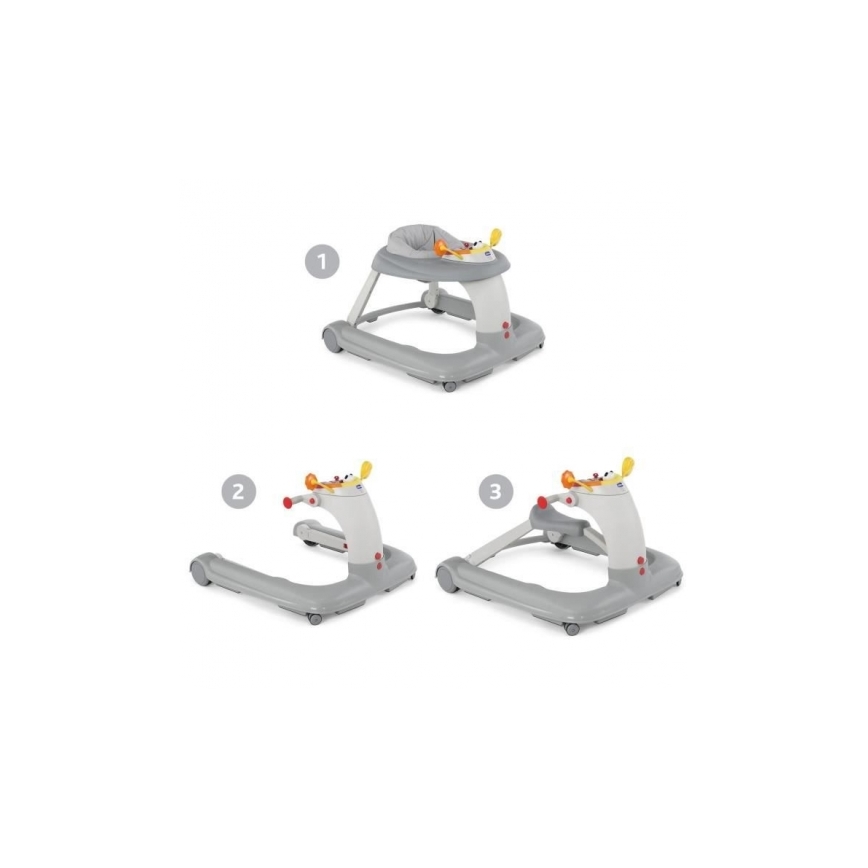 Chicco - Loopwagentje 1-2-3 grijs