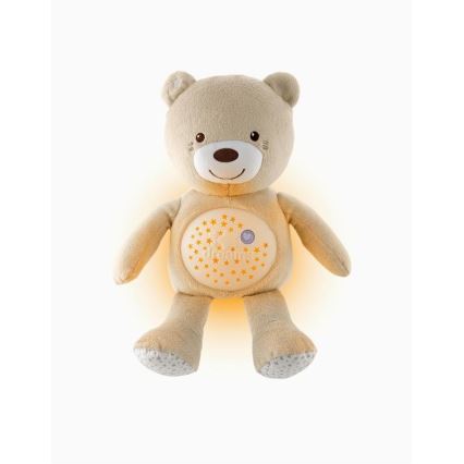 Chicco - Projecteur avec mélodie BABY BEAR 3xAAA beige