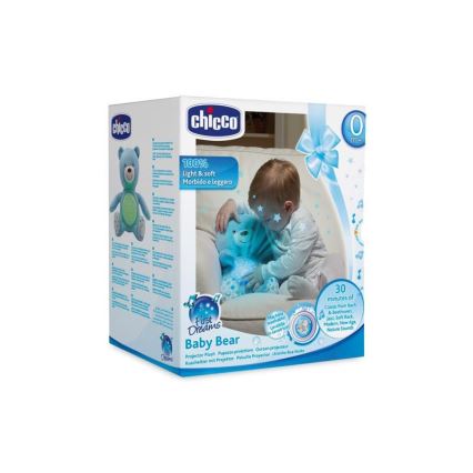 Chicco - Projecteur avec mélodie BABY BEAR 3xAAA bleu