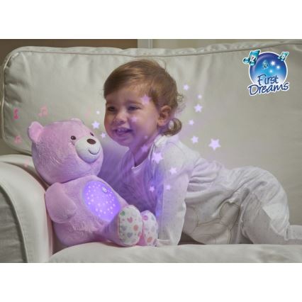 Chicco - Projecteur avec mélodie BABY BEAR 3xAAA rose