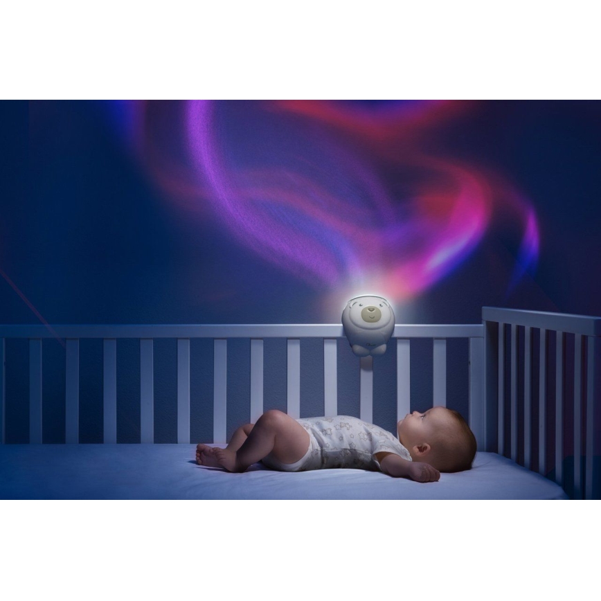Chicco - Projecteur enfant 2en1 POLAR BEAR 3xAA beige