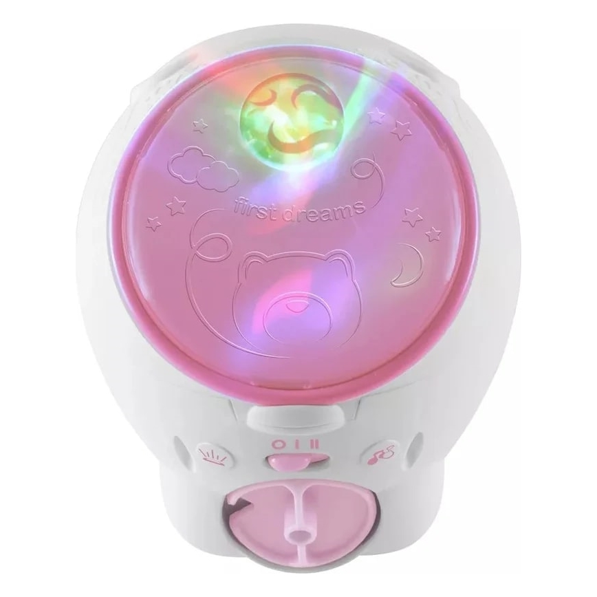 Chicco - Projecteur enfant 2en1 POLAR BEAR 3xAA rose