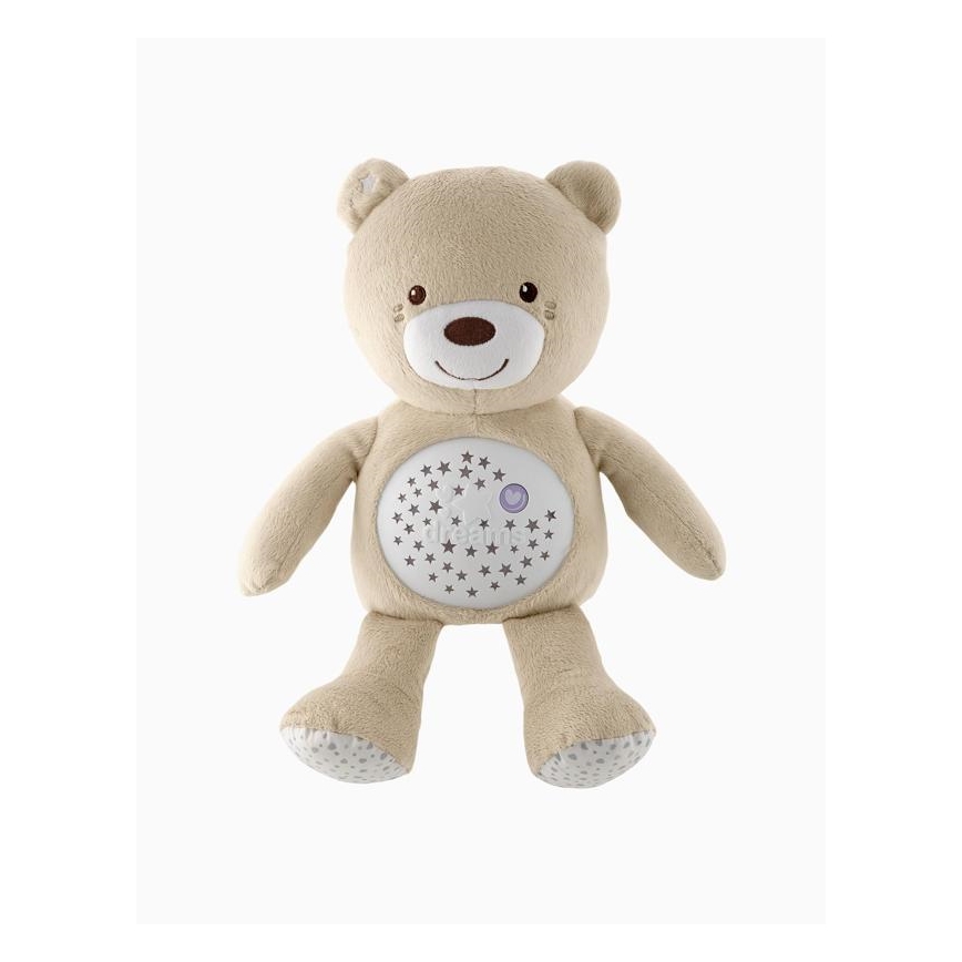 Chicco - Projector met melodie BABY BEAR 3xAAA beige