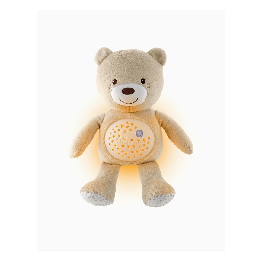 Chicco - Projector met melodie BABY BEAR 3xAAA beige