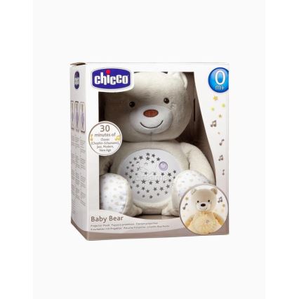 Chicco - Projector met melodie BABY BEAR 3xAAA beige