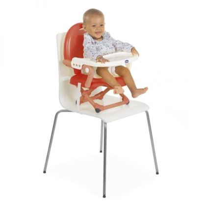 Chicco - Siège rehausseur portable pour enfants POCKET SNACK rouge