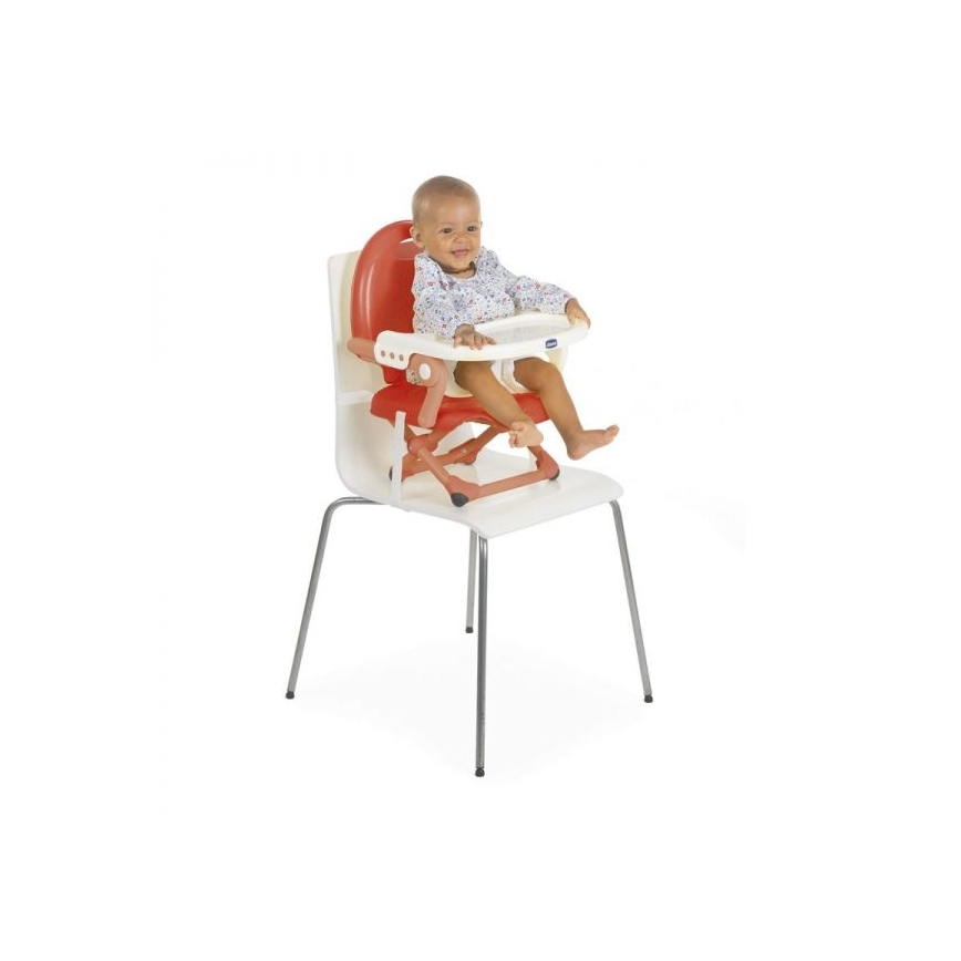 Chicco - Siège rehausseur portable pour enfants POCKET SNACK rouge