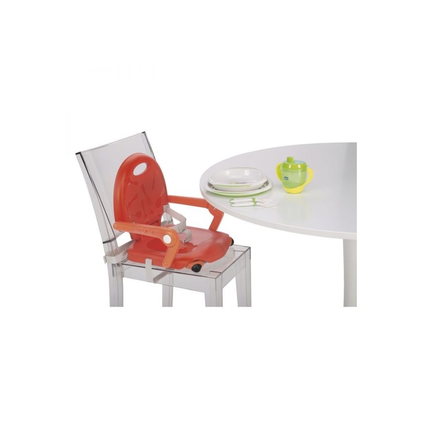 Chicco - Siège rehausseur portable pour enfants POCKET SNACK rouge