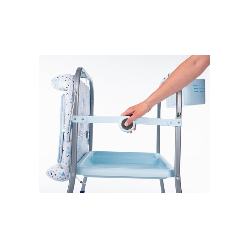 Chicco - Table à langer avec baignoire CUDDLE&BUBBLE bleu
