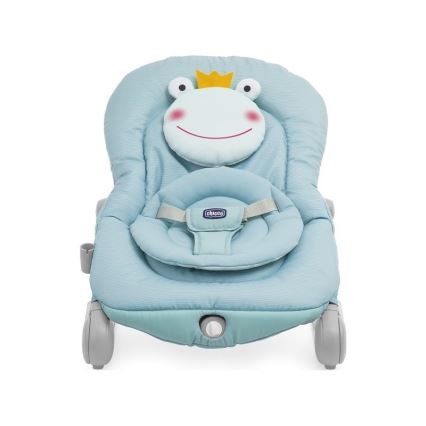 Chicco - Transat bébé vibrant avec mélodie BALLOON Froggy bleu
