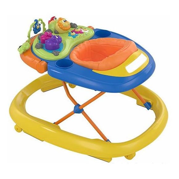 Chicco - Trotteur pour bébé WALKY TALKY 2xAA jaune/bleu