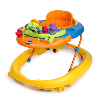 Chicco - Trotteur pour bébé WALKY TALKY 2xAA jaune/bleu