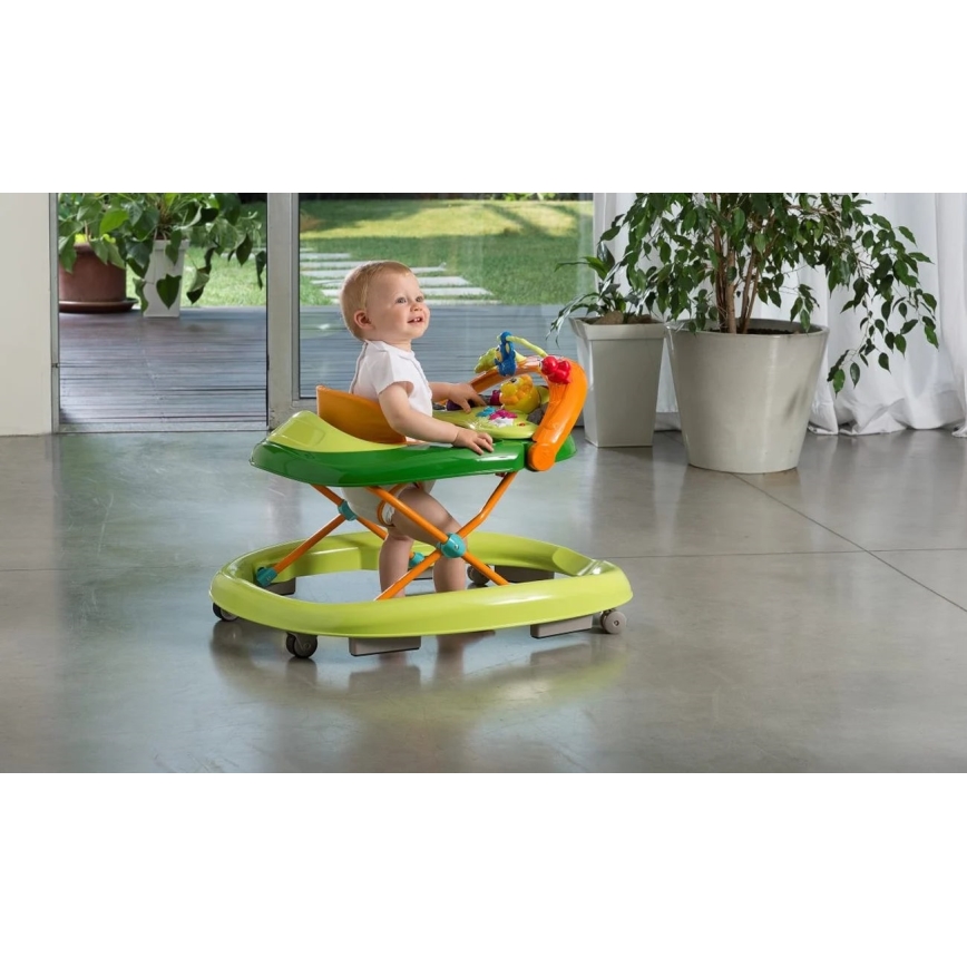 Chicco - Trotteur pour bébé WALKY TALKY 2xAA vert