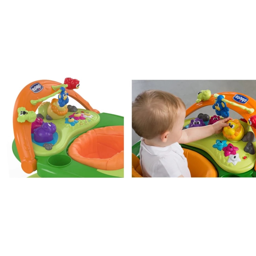 Chicco - Trotteur pour bébé WALKY TALKY 2xAA vert