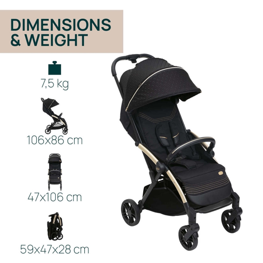 Chicco - Wandelwagen GOODY XPLUS Black Re_Lux Eco+ + duw fiets ALL AROUND