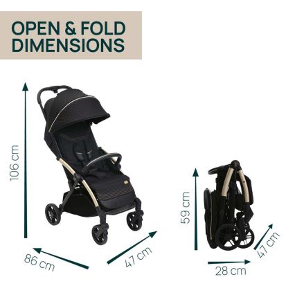 Chicco - Wandelwagen GOODY XPLUS Black Re_Lux Eco+ + duw fiets ALL AROUND
