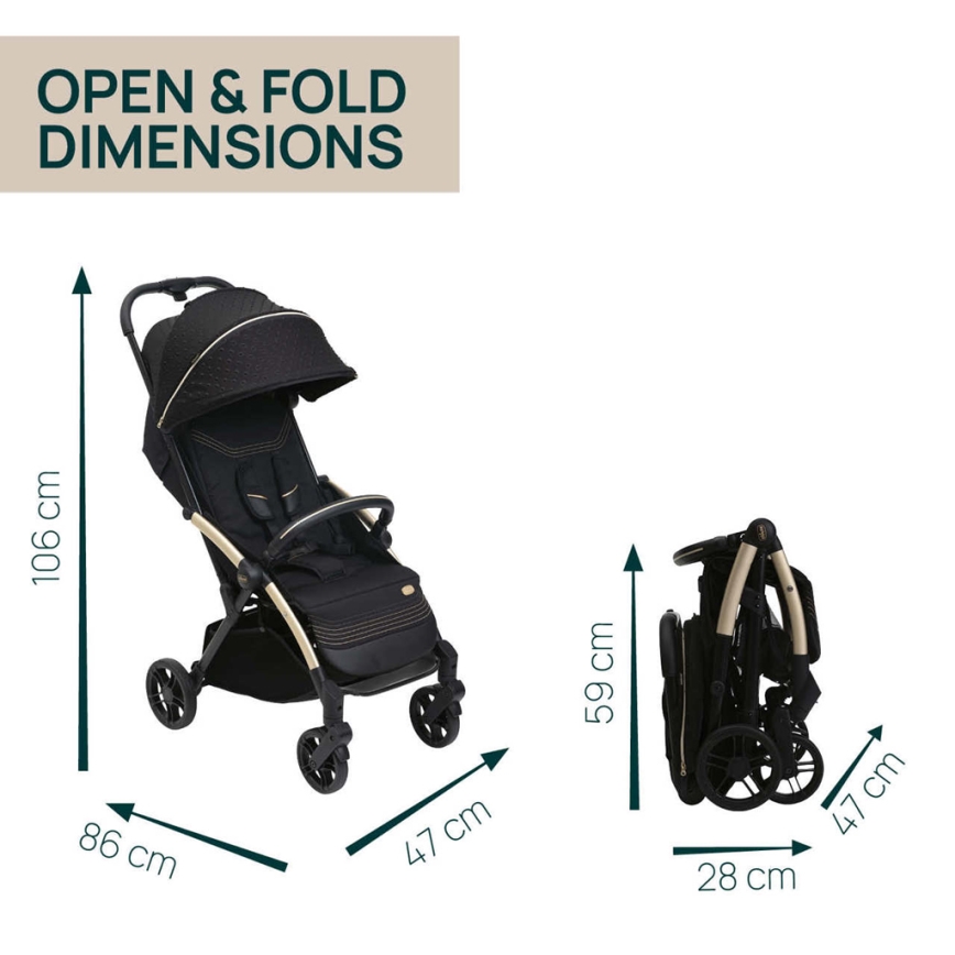 Chicco - Wandelwagen GOODY XPLUS Black Re_Lux Eco+ + duw fiets ALL AROUND