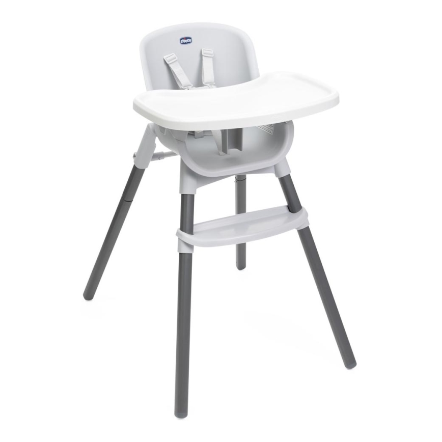 Chicco - ZEST 3-in-1 kinder-eetstoel, wit/grijs
