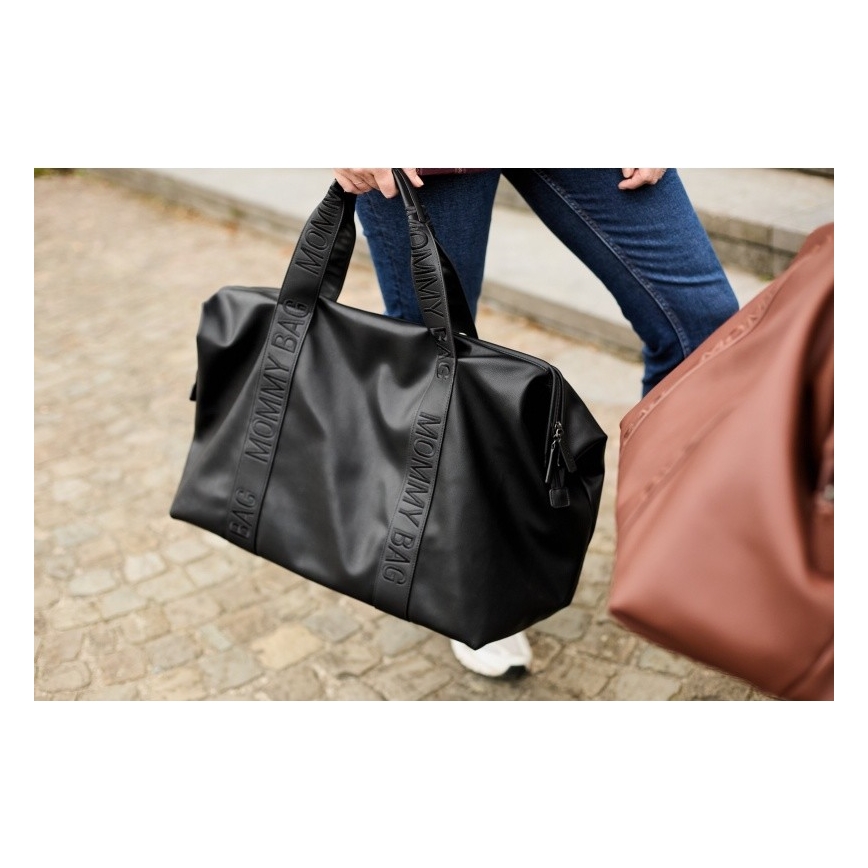 Childhome - Luiertas MOMMY BAG LEATHER zwart