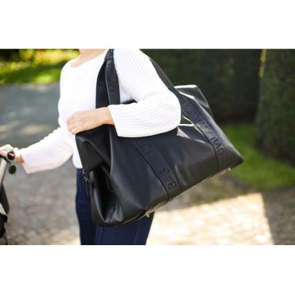 Childhome - Luiertas MOMMY BAG LEATHER zwart