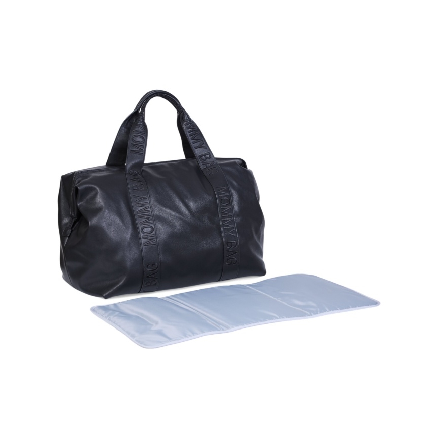 Childhome - Luiertas MOMMY BAG LEATHER zwart
