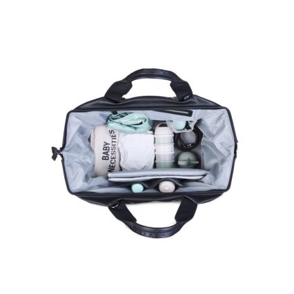 Childhome - Luiertas MOMMY BAG LEATHER zwart
