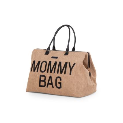 Childhome - Luiertas MOMMY BAG RAFFIA LOOK beige