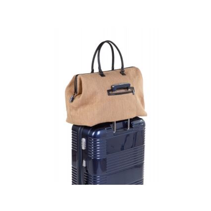 Childhome - Luiertas MOMMY BAG RAFFIA LOOK beige