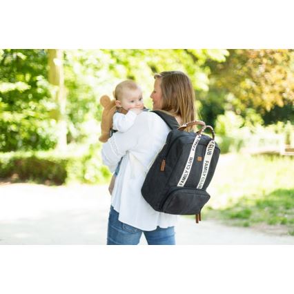 Childhome - Sac à dos à langer FAMILY CLUB noir